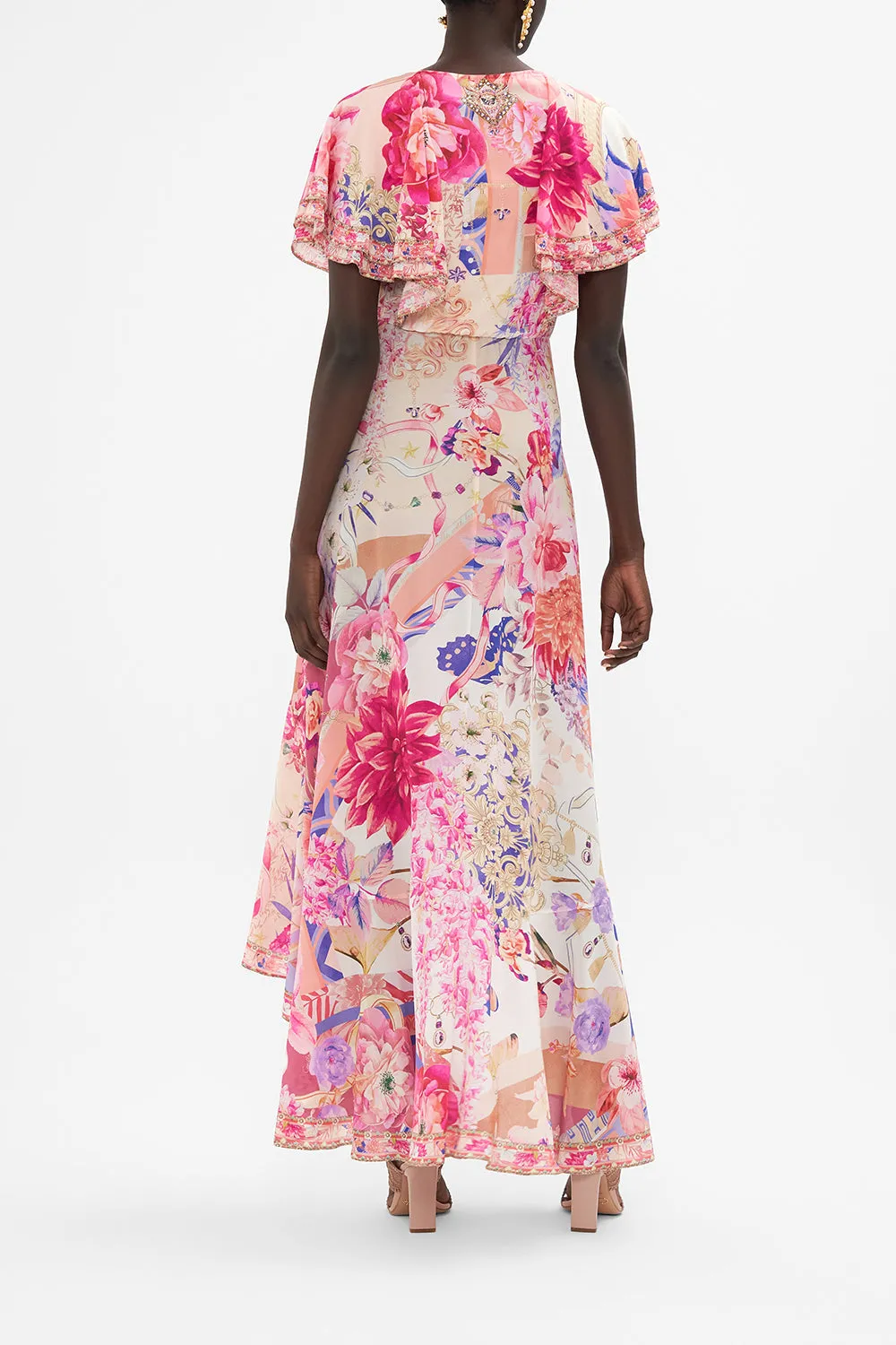 FRILL SLEEVE LONG DRESS ROSE BED RENDEZVOUS sold by Camilla product image thumbnail 2