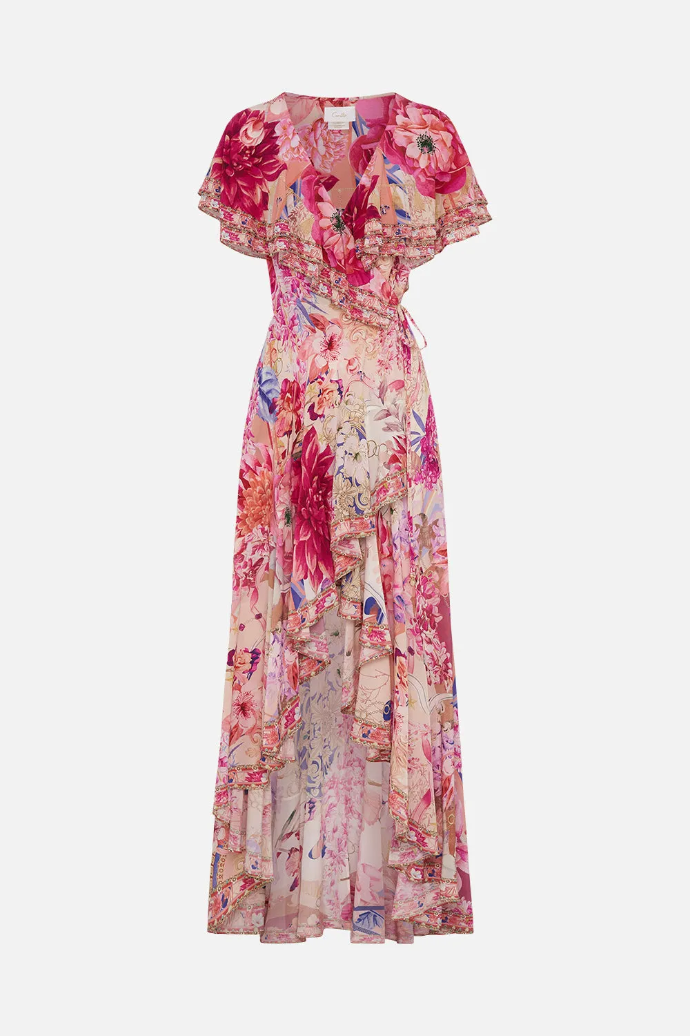 FRILL SLEEVE LONG DRESS ROSE BED RENDEZVOUS sold by Camilla product image thumbnail 3