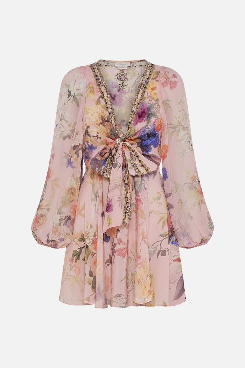 SHORT WRAP TIE DRESS LETTERS FROM THE PINK ROOM sold by Camilla product image thumbnail 3