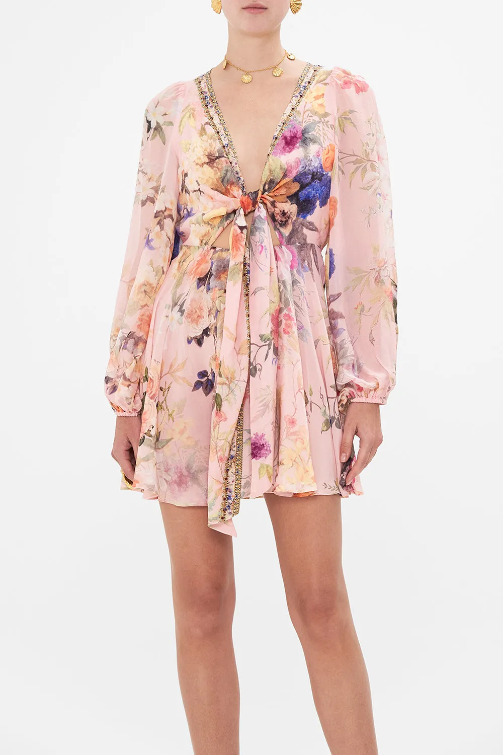 SHORT WRAP TIE DRESS LETTERS FROM THE PINK ROOM sold by Camilla product image thumbnail 5