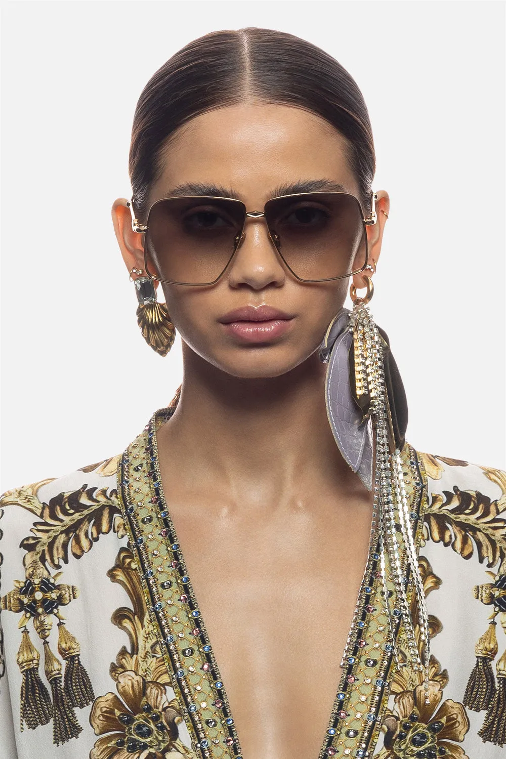 STEP ON BOARD SUNGLASSES SOFT GOLD sold by Camilla product image thumbnail 4