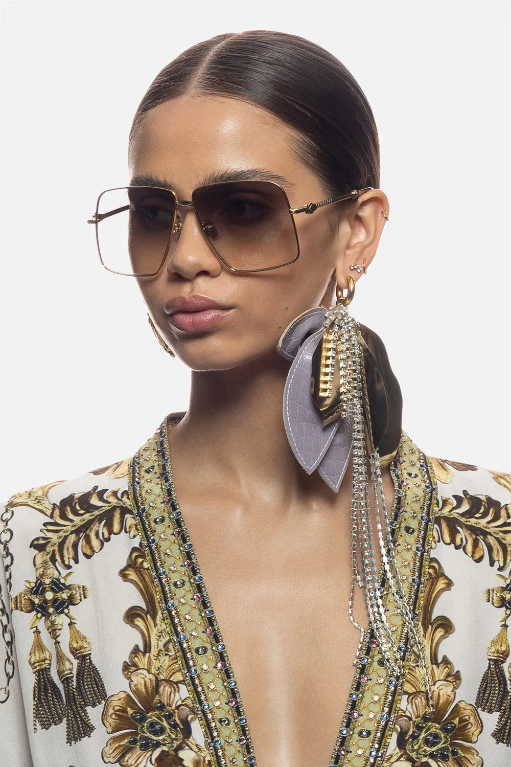 STEP ON BOARD SUNGLASSES SOFT GOLD sold by Camilla product image thumbnail 5