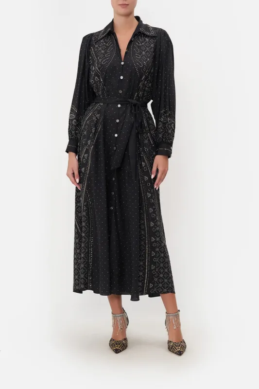 CURVED COLLAR SHIRT DRESS LUXE ESPIRITU sold by Camilla
