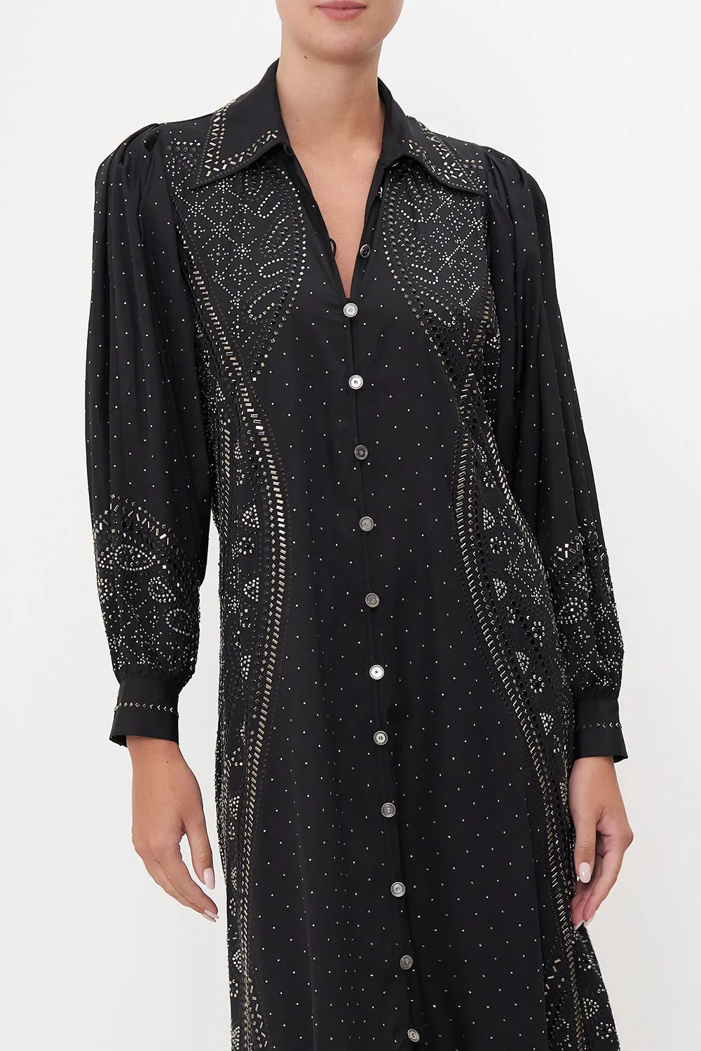 CURVED COLLAR SHIRT DRESS LUXE ESPIRITU sold by Camilla product image thumbnail 5