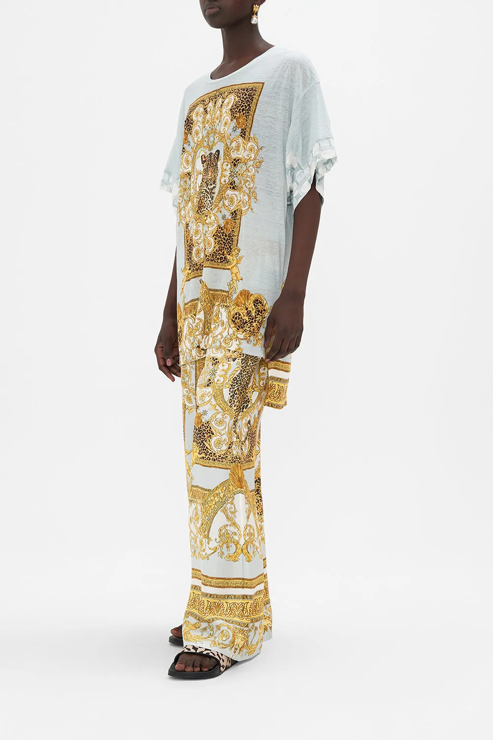 PANELLED SIDE SPLIT TEE PALAZZO PRIDE sold by Camilla product image thumbnail 4