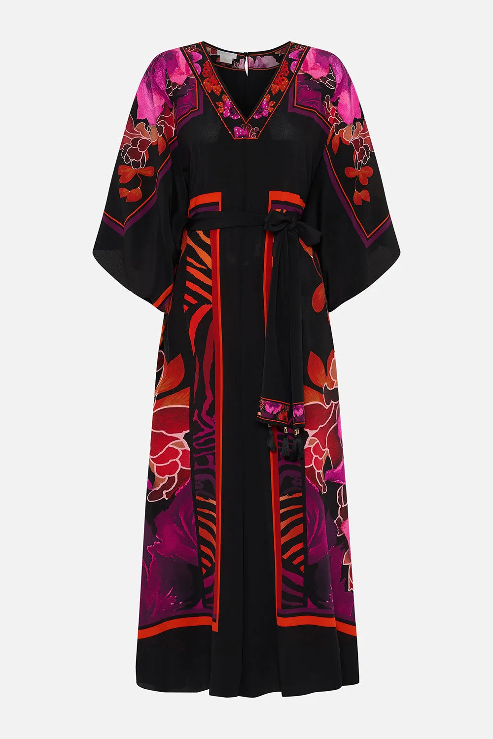 SCARF JUMPSUIT WITH BELT MIDNIGHT POPPY sold by Camilla product image thumbnail 4