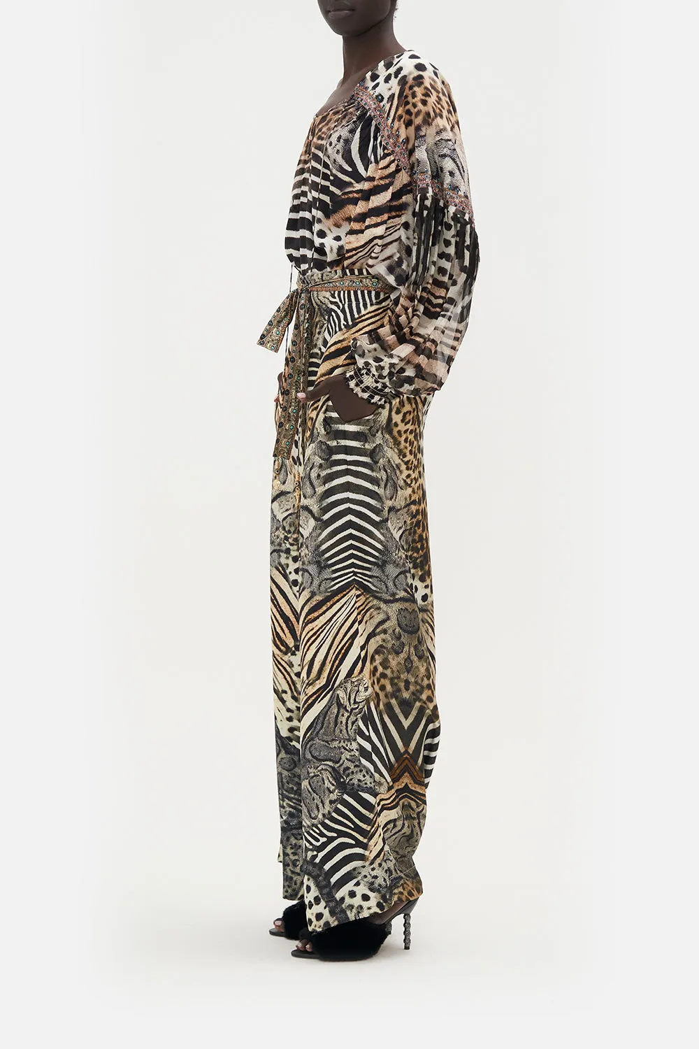 PAPERBAG WAIST WIDE LEG PANT FOR THE LOVE OF LEO sold by Camilla product image thumbnail 4