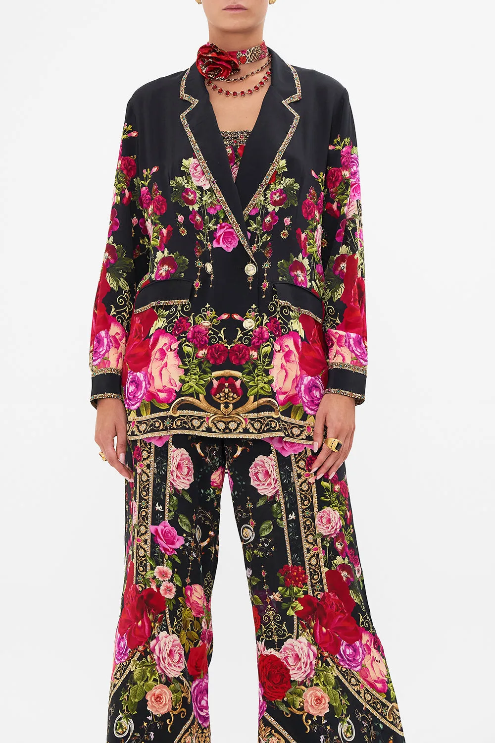 DOUBLE BREASTED SOFT JACKET RESERVATION FOR LOVE sold by Camilla product image thumbnail 5