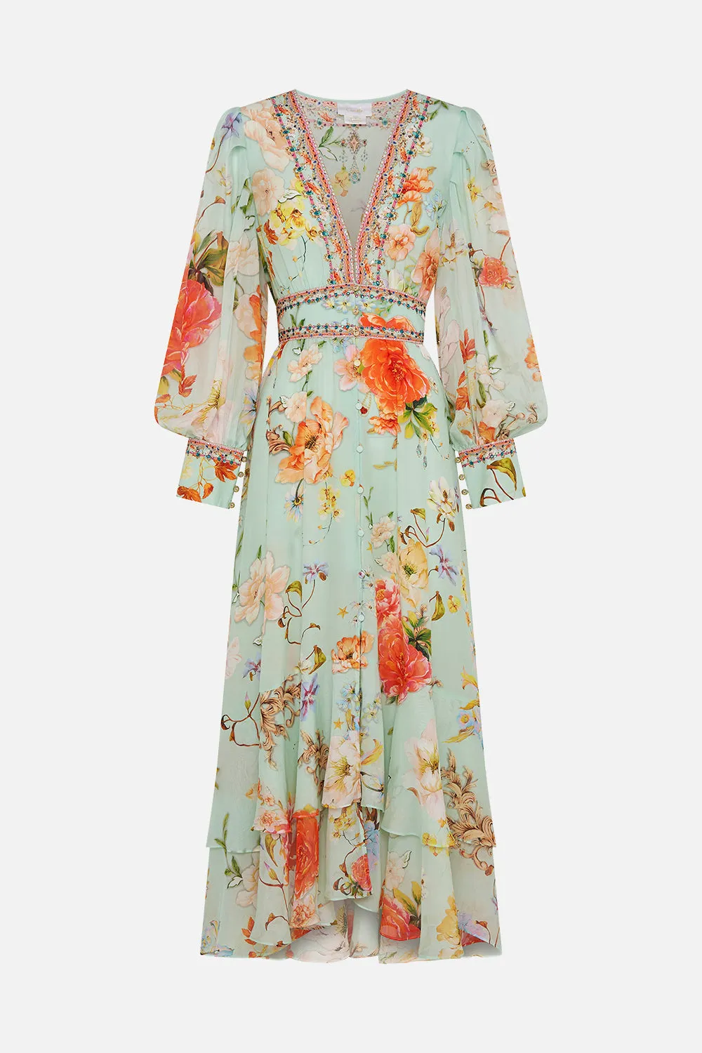 LONG BUTTON FRONT DRESS TALK THE WALK sold by Camilla product image thumbnail 3