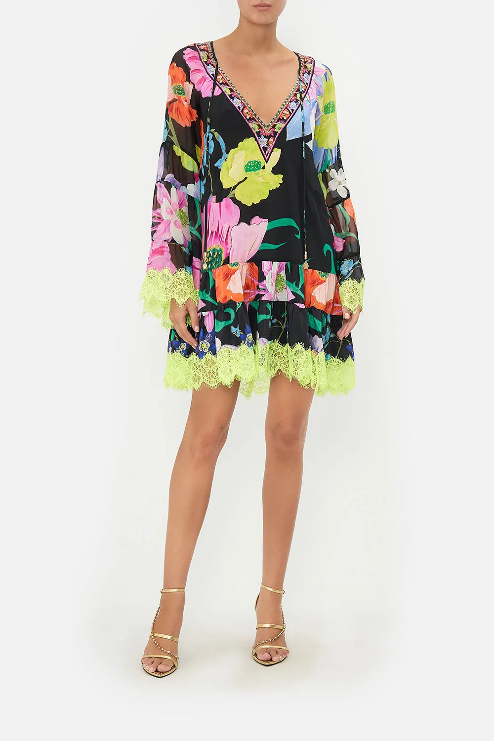 A-LINE GATHERED PANEL DRESS AWAY WITH THE FAIRIES sold by Camilla