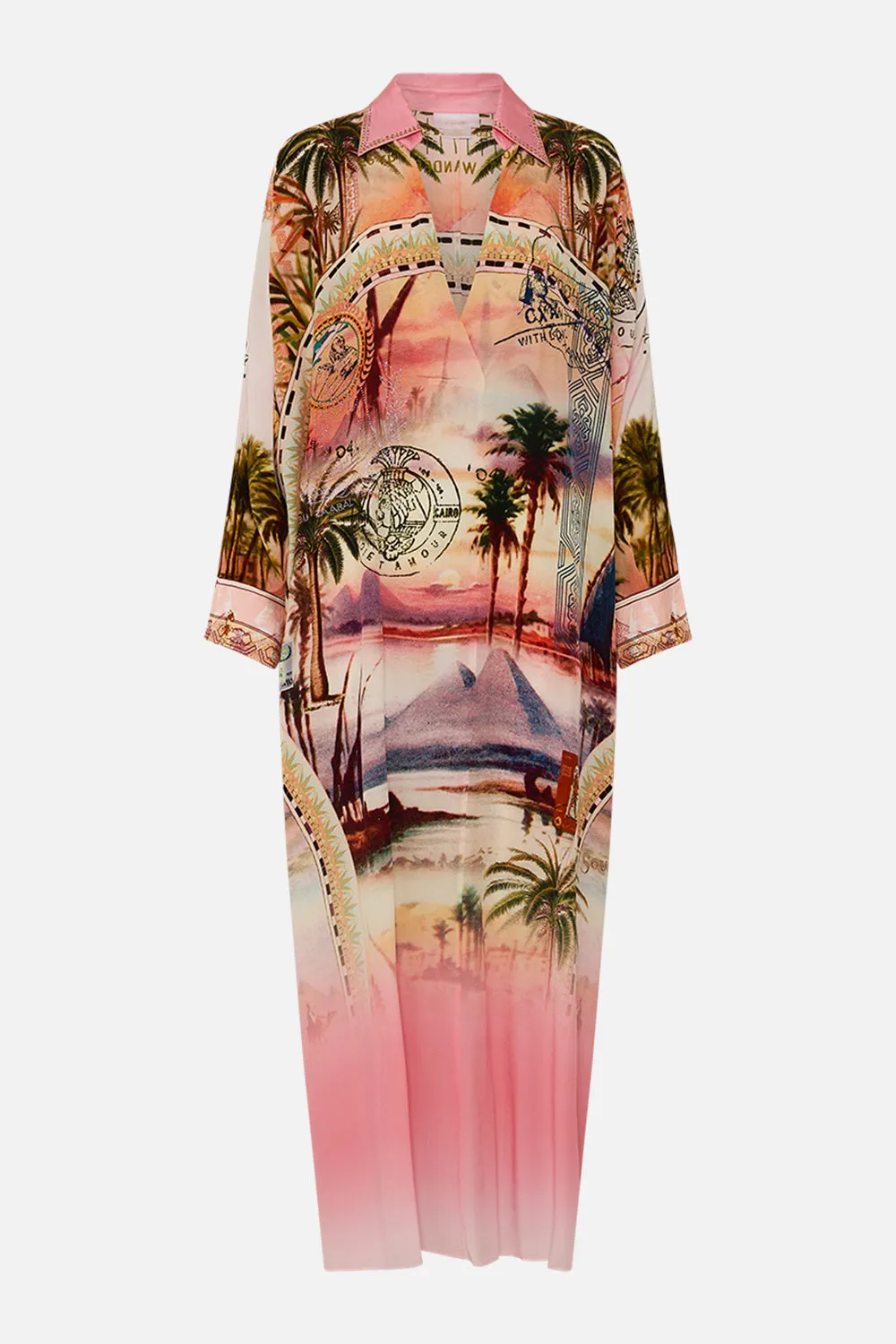 WING COLLAR KAFTAN MILLAS GOT MAIL sold by Camilla product image thumbnail 3