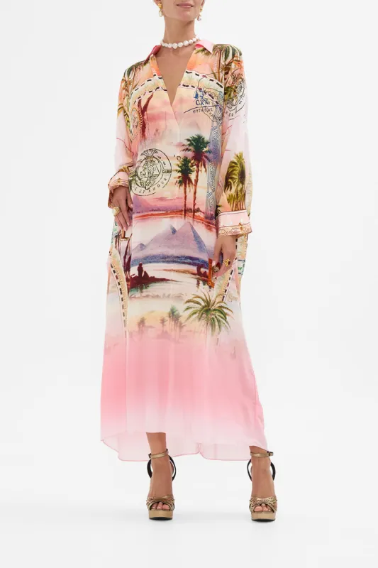 WING COLLAR KAFTAN MILLAS GOT MAIL sold by Camilla