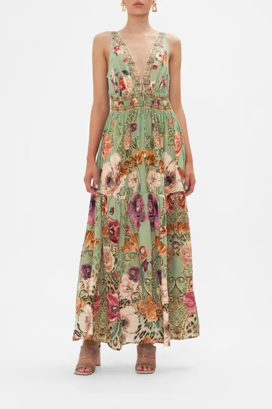 SHIRRED WAIST DETAIL LONG DRESS GROW AND GLOW sold by Camilla