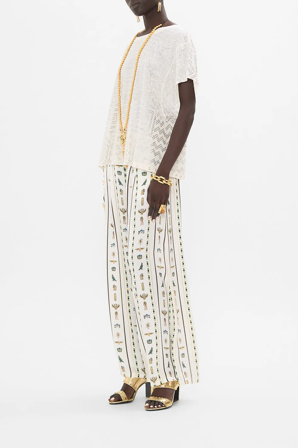 T-SHIRT WITH DROPPED ARMHOLE VALLEY OF THE QUEENS sold by Camilla product image thumbnail 4