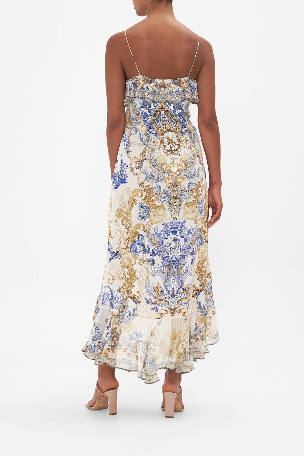 LONG WRAP DRESS WITH FRILL SOUL SEARCHING sold by Camilla product image thumbnail 3