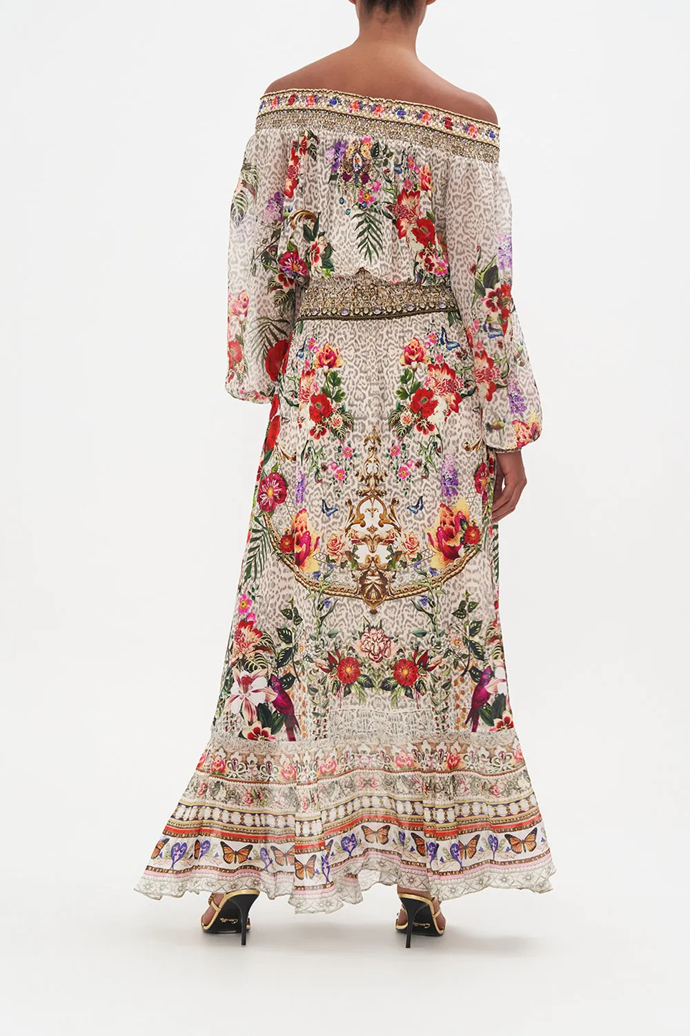 OFF SHOULDER SHIRRED DRESS LEOS BOUQUET sold by Camilla product image thumbnail 2