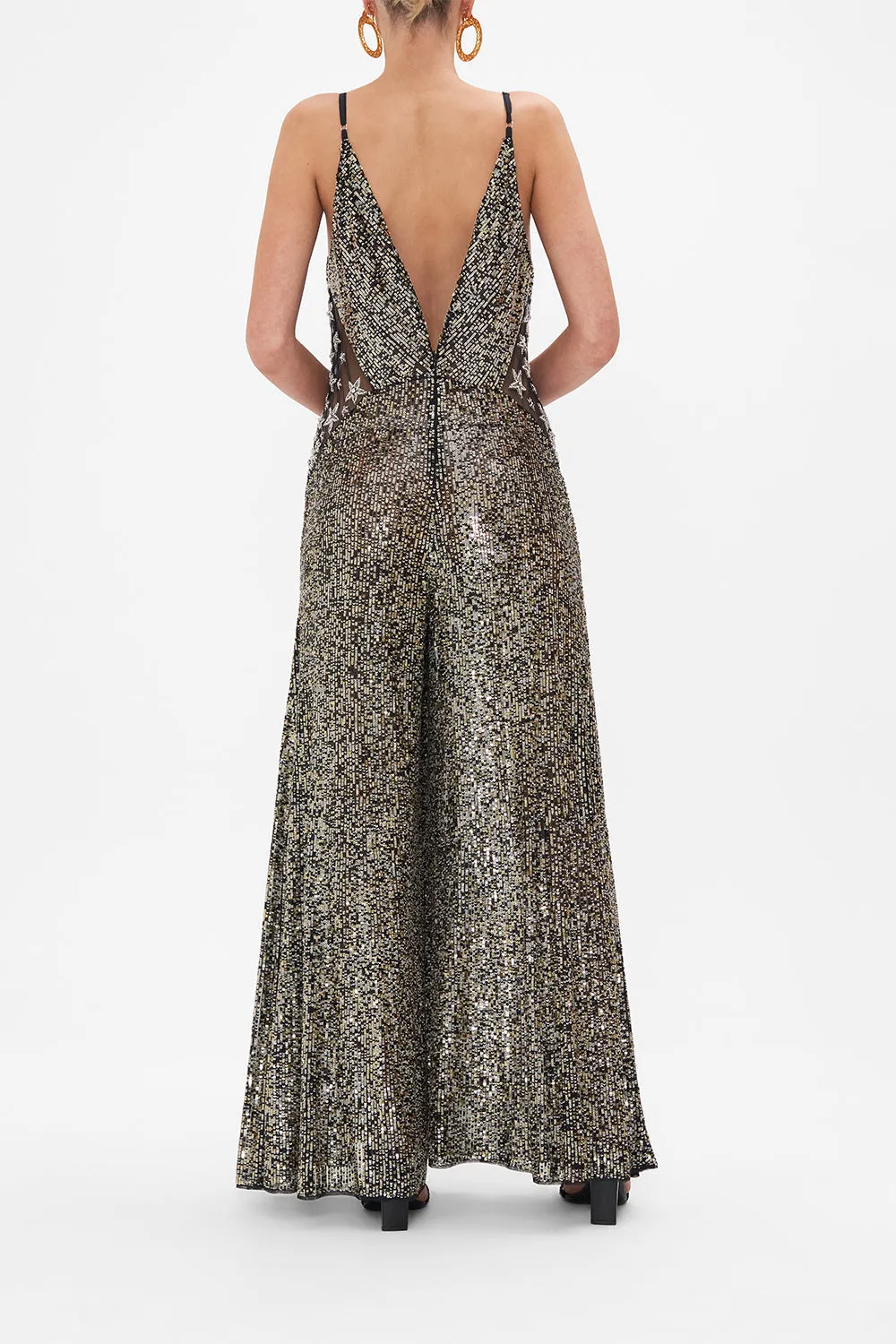 JUMPSUIT WITH LACE INSERT CHAOS IN THE COSMOS sold by Camilla product image thumbnail 2