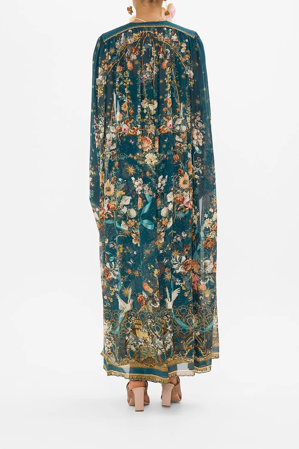 BUTTON DRESS WITH CAPE SHE WHO WEARS THE CROWN sold by Camilla product image thumbnail 2