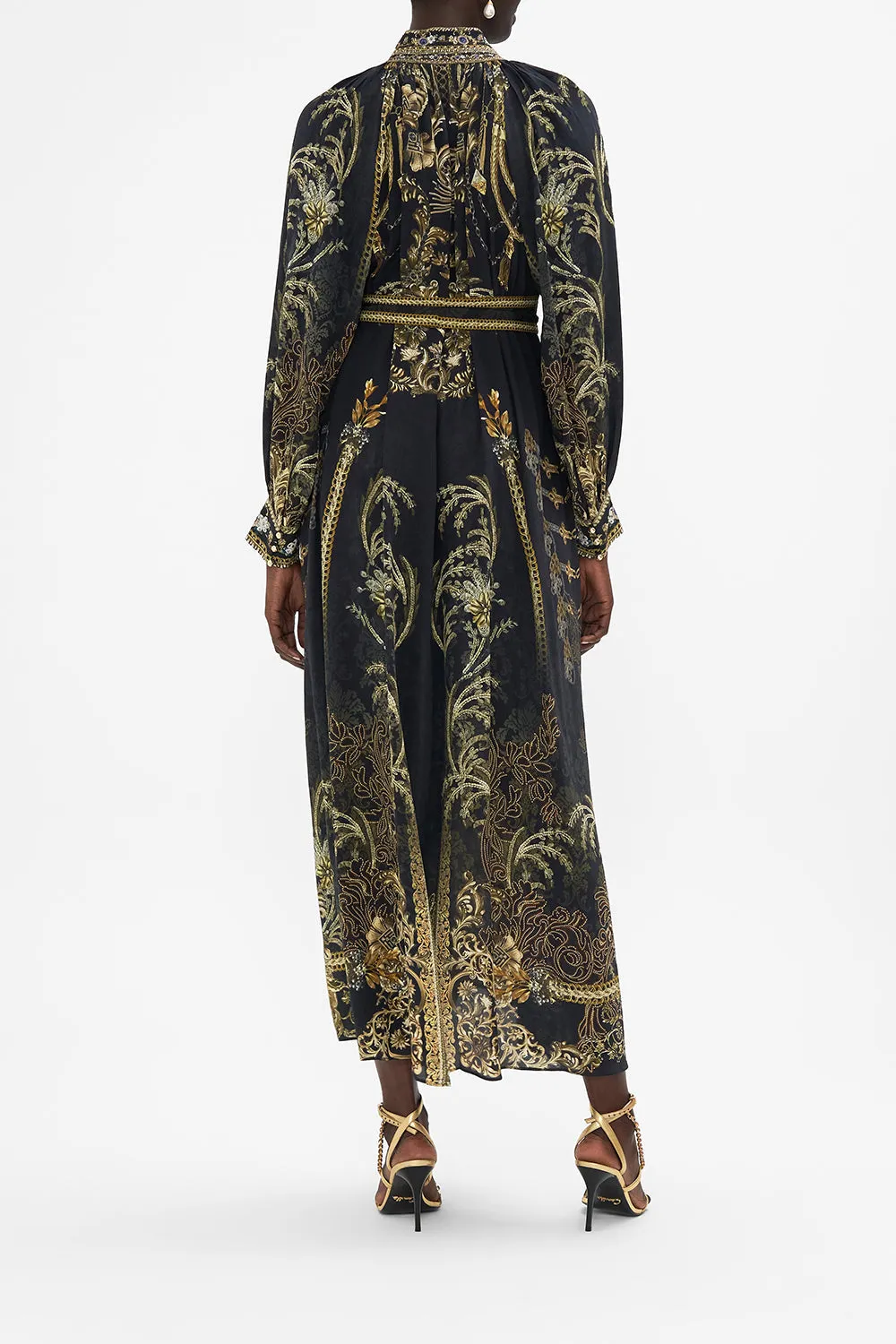 RAGLAN SLEEVE MIDI SHIRT DRESS THE NIGHT IS NOIR sold by Camilla product image thumbnail 2