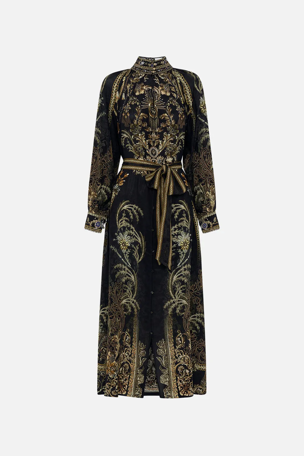 RAGLAN SLEEVE MIDI SHIRT DRESS THE NIGHT IS NOIR sold by Camilla product image thumbnail 3