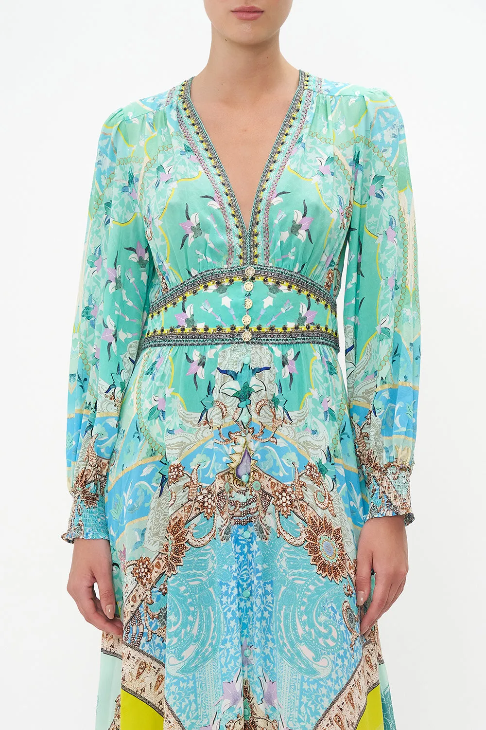 BUTTON DRESS WITH SHAPED WAISTBAND TURN BACK TIME sold by Camilla product image thumbnail 5