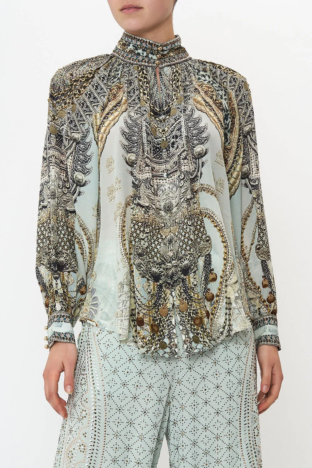 RAGLAN BUTTON UP SHIRT FREE ESPIRITU sold by Camilla product image thumbnail 5