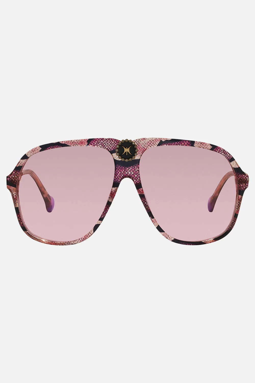 THE HEIRESS SUNGLASSES PINK GLITTER SNAKE sold by Camilla product image thumbnail 2