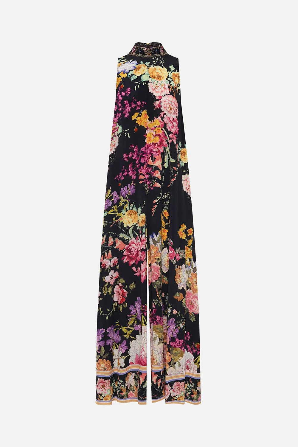 HIGH NECK WIDE FLARED JUMPSUIT LIBERTINE LADY sold by Camilla product image thumbnail 3