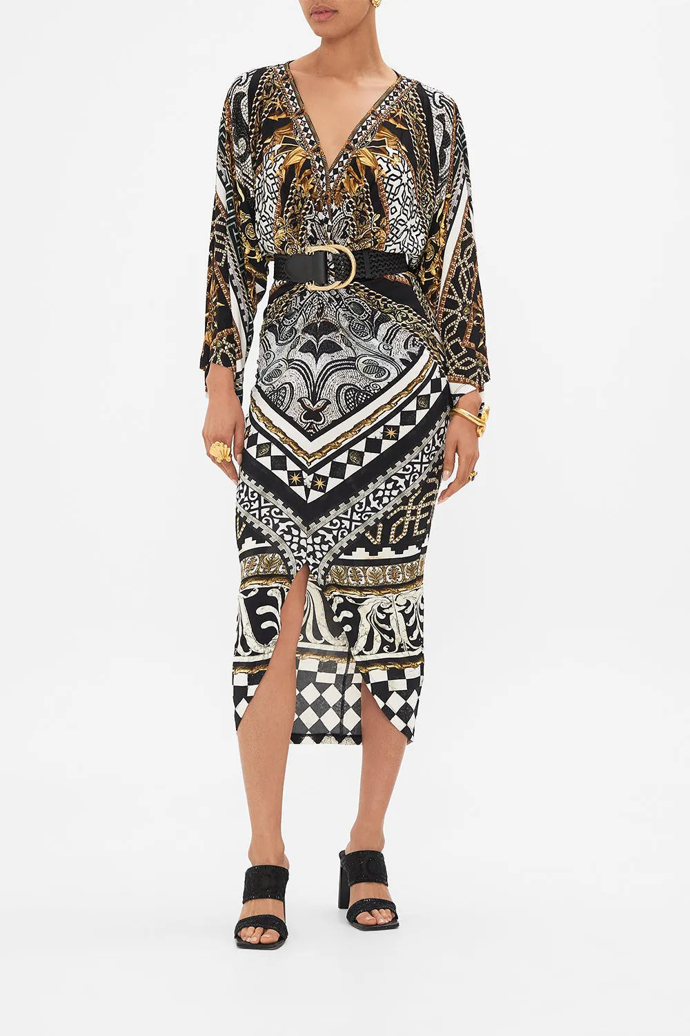 DOUBLE D-RING BELT SOLID BLACK sold by Camilla product image thumbnail 3