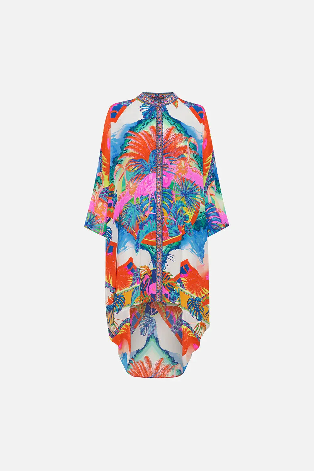 SCOOP BACK SHIRT DRESS FLAMENCO FLAMINGO sold by Camilla product image thumbnail 3