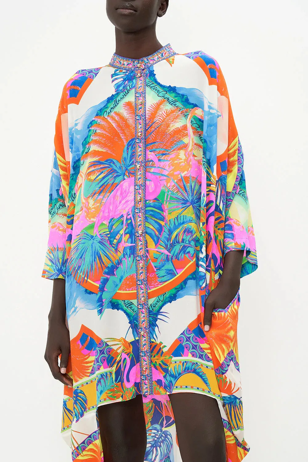 SCOOP BACK SHIRT DRESS FLAMENCO FLAMINGO sold by Camilla product image thumbnail 5