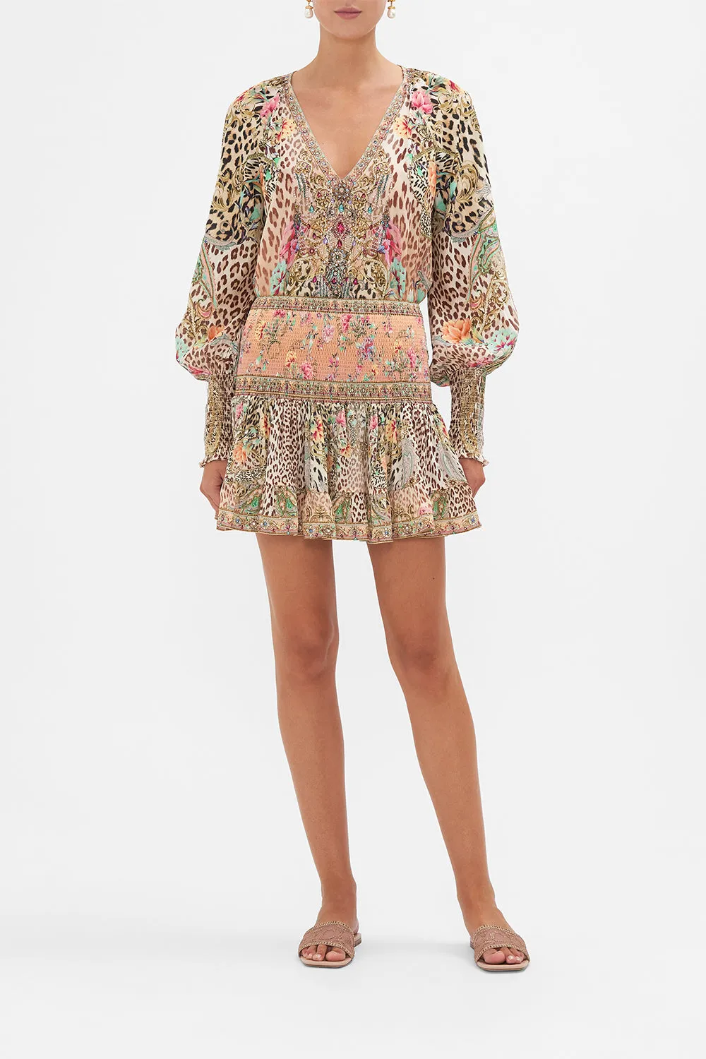 SHORT SHIRRED SKIRT QUEEN ATLANTIS sold by Camilla