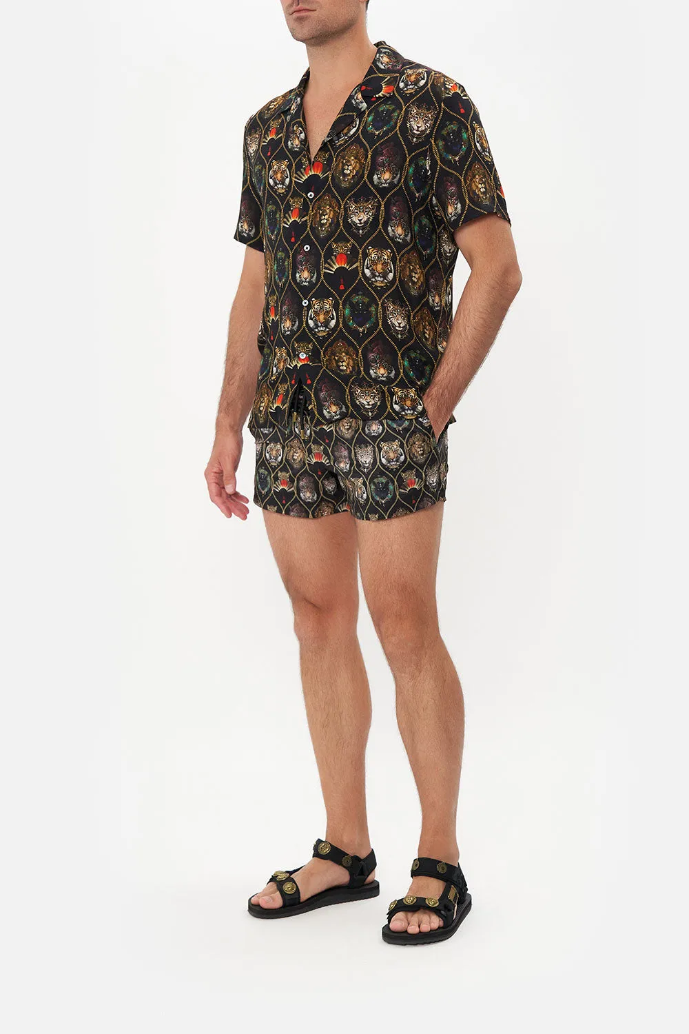 SHORT SLEEVE CAMP COLLARED SHIRT JAGGIS JEWELS sold by Camilla product image thumbnail 3