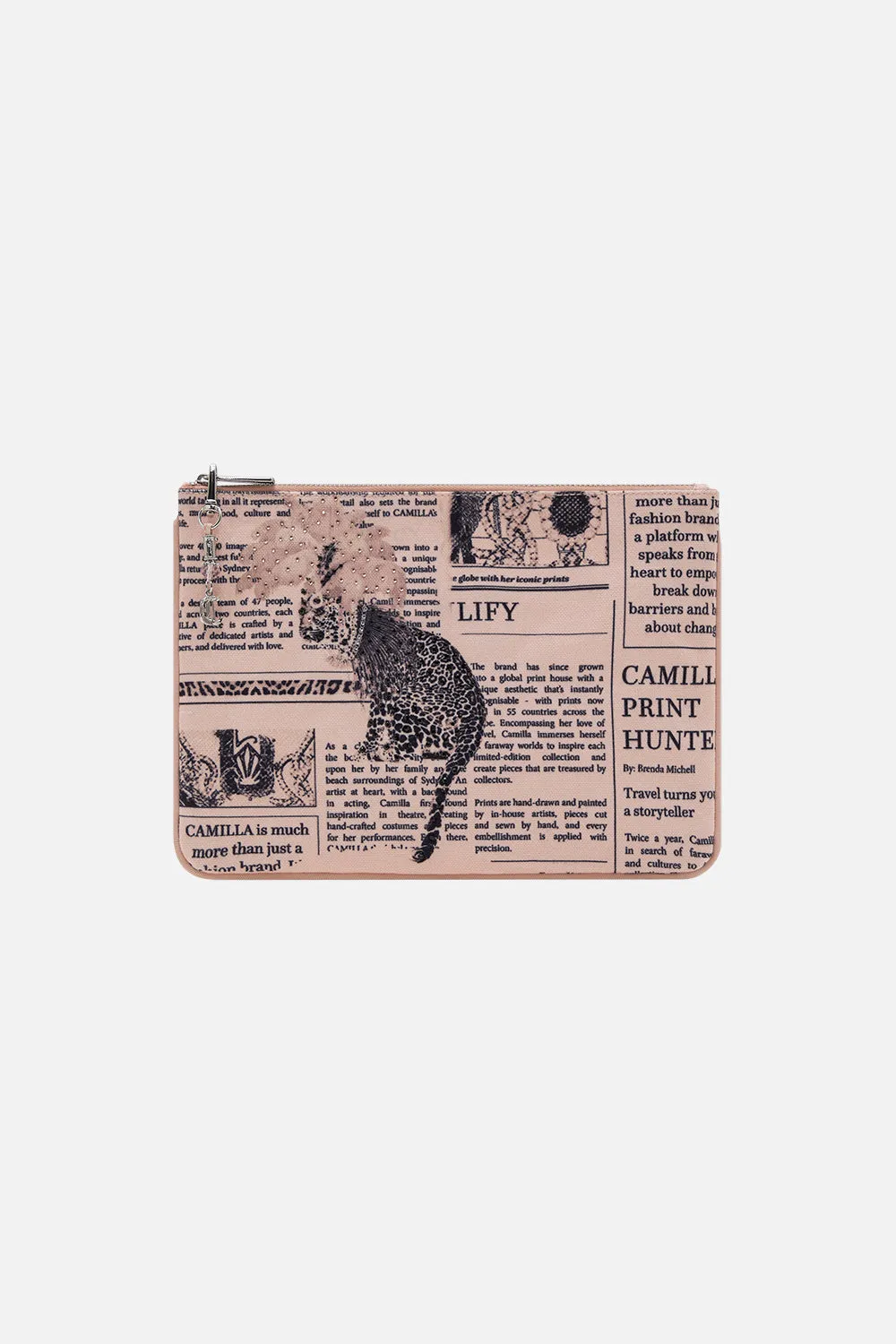 SMALL CANVAS CLUTCH FAME FEVER sold by Camilla