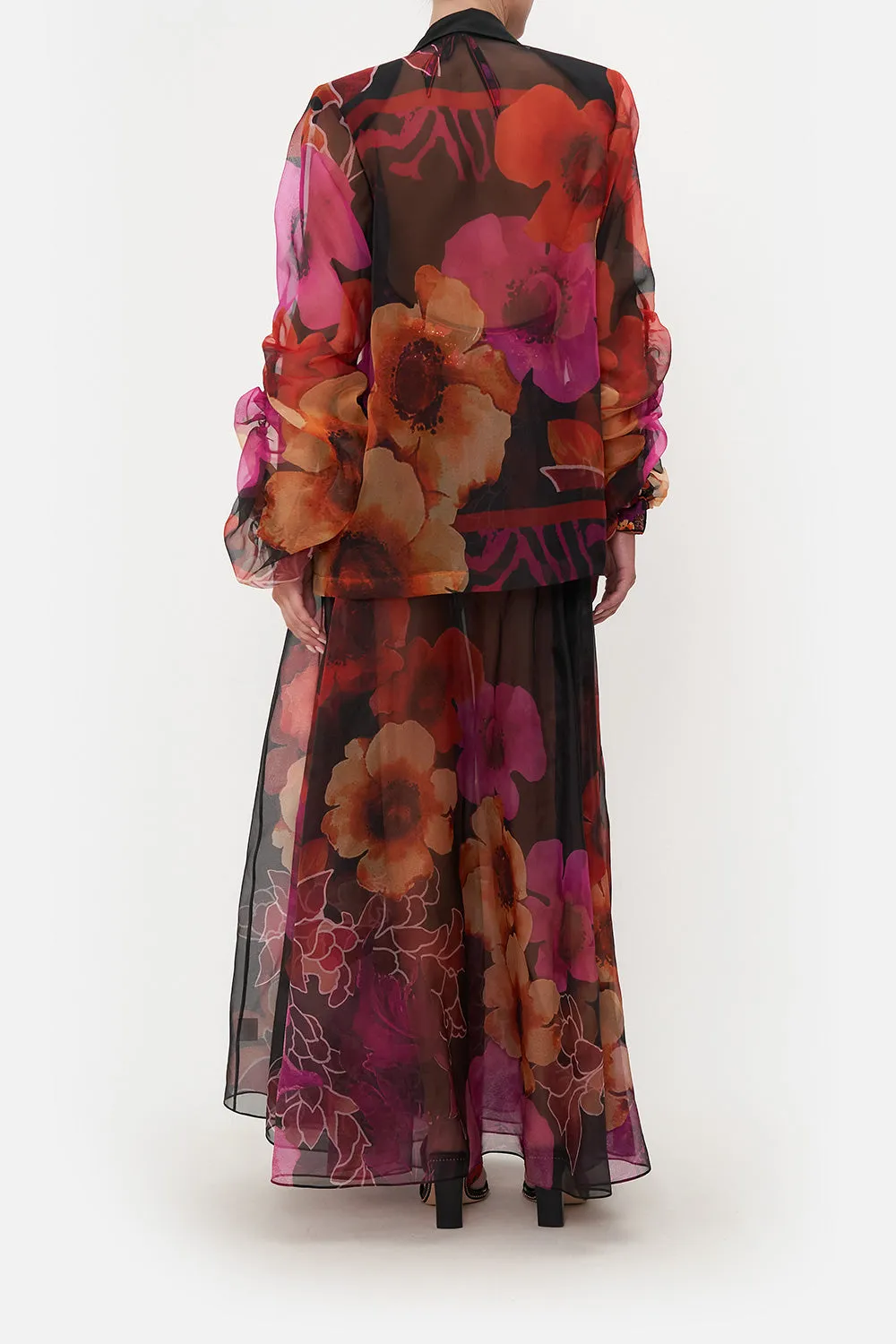 RUCHED SLEEVE BLAZER MIDNIGHT POPPY sold by Camilla product image thumbnail 2