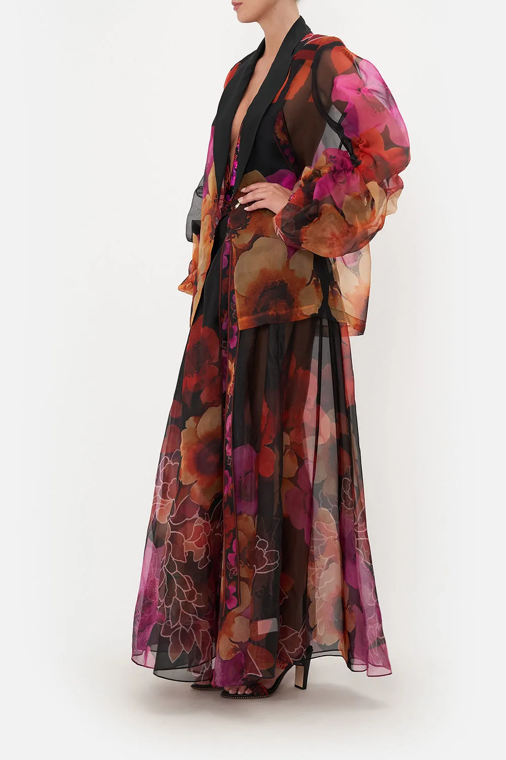 RUCHED SLEEVE BLAZER MIDNIGHT POPPY sold by Camilla product image thumbnail 4