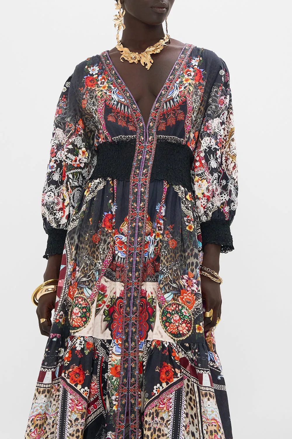 SHIRRED WAISTBAND LONG DRESS VOLENDAM DOLLS sold by Camilla product image thumbnail 5