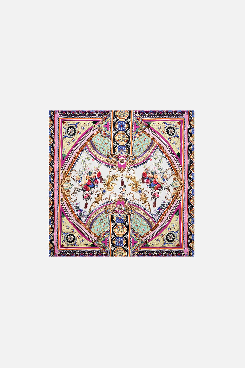 LARGE SQUARE SCARF FRIENDS WITH FRESCOS sold by Camilla product image thumbnail 2