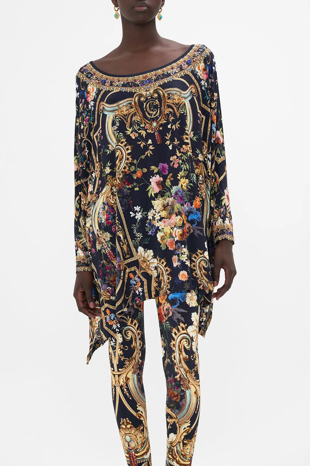 SCOOP NECK SLOUCH TEE PLAY YOUR CARDS RIGHT sold by Camilla product image thumbnail 5