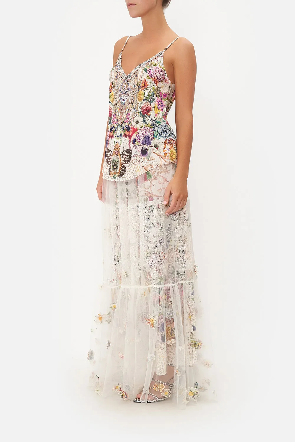 V-NECK BIAS CAMI QUEENS BEE HIVE sold by Camilla product image thumbnail 4