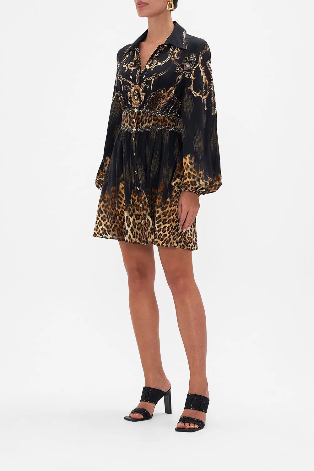 COLLARED SHAPED WAISTBAND DRESS JUNGLE DREAMING sold by Camilla product image thumbnail 4