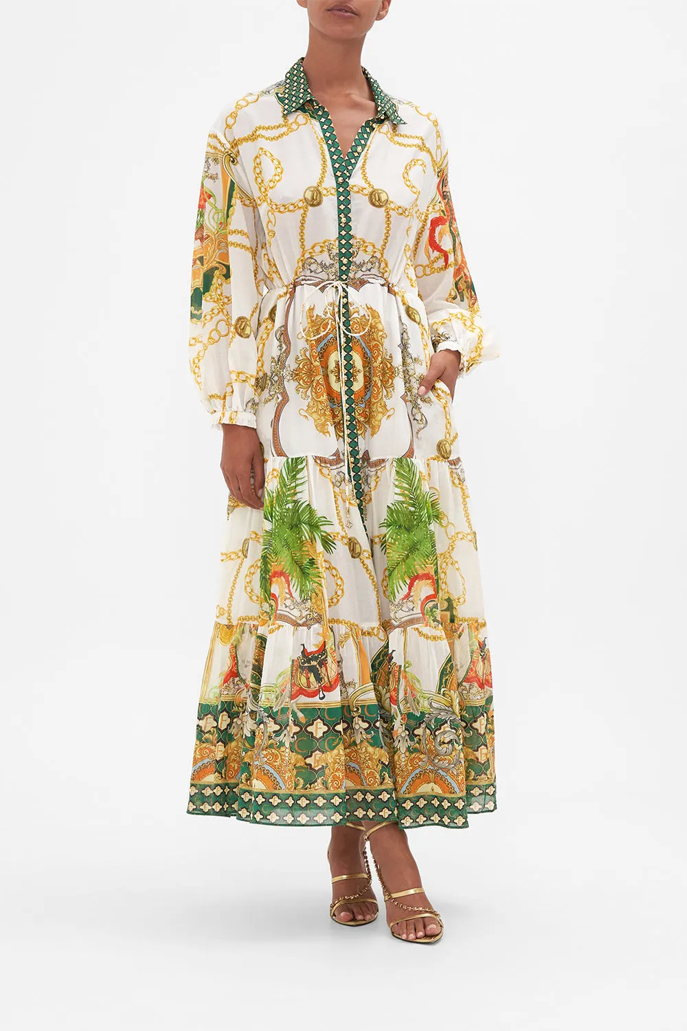 TIERED LONG SHIRT DRESS MY SWEET DEVOTION sold by Camilla