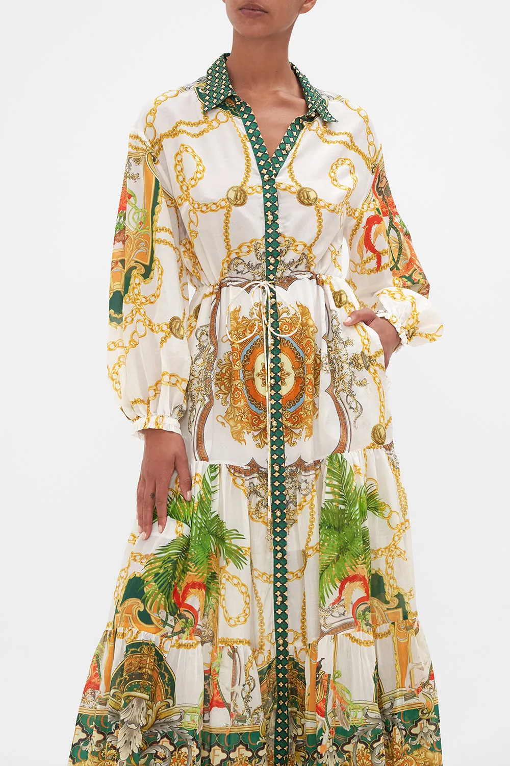 TIERED LONG SHIRT DRESS MY SWEET DEVOTION sold by Camilla product image thumbnail 4