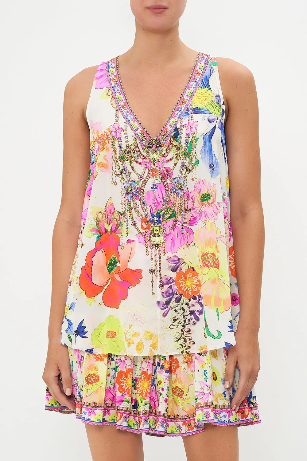 V NECK BUTTON BACK TOP FAIRY GANG sold by Camilla product image thumbnail 5