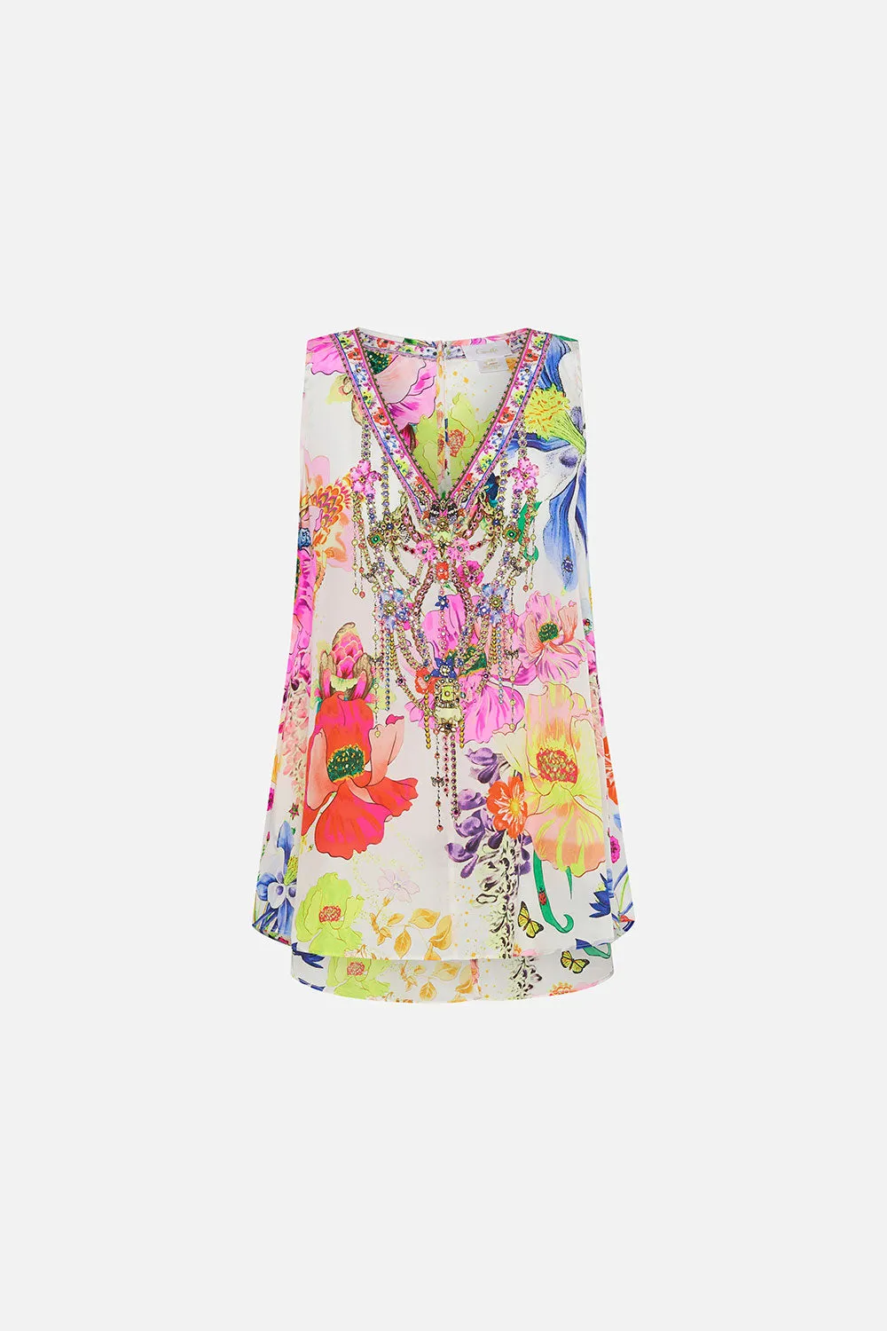 V NECK BUTTON BACK TOP FAIRY GANG sold by Camilla product image thumbnail 3