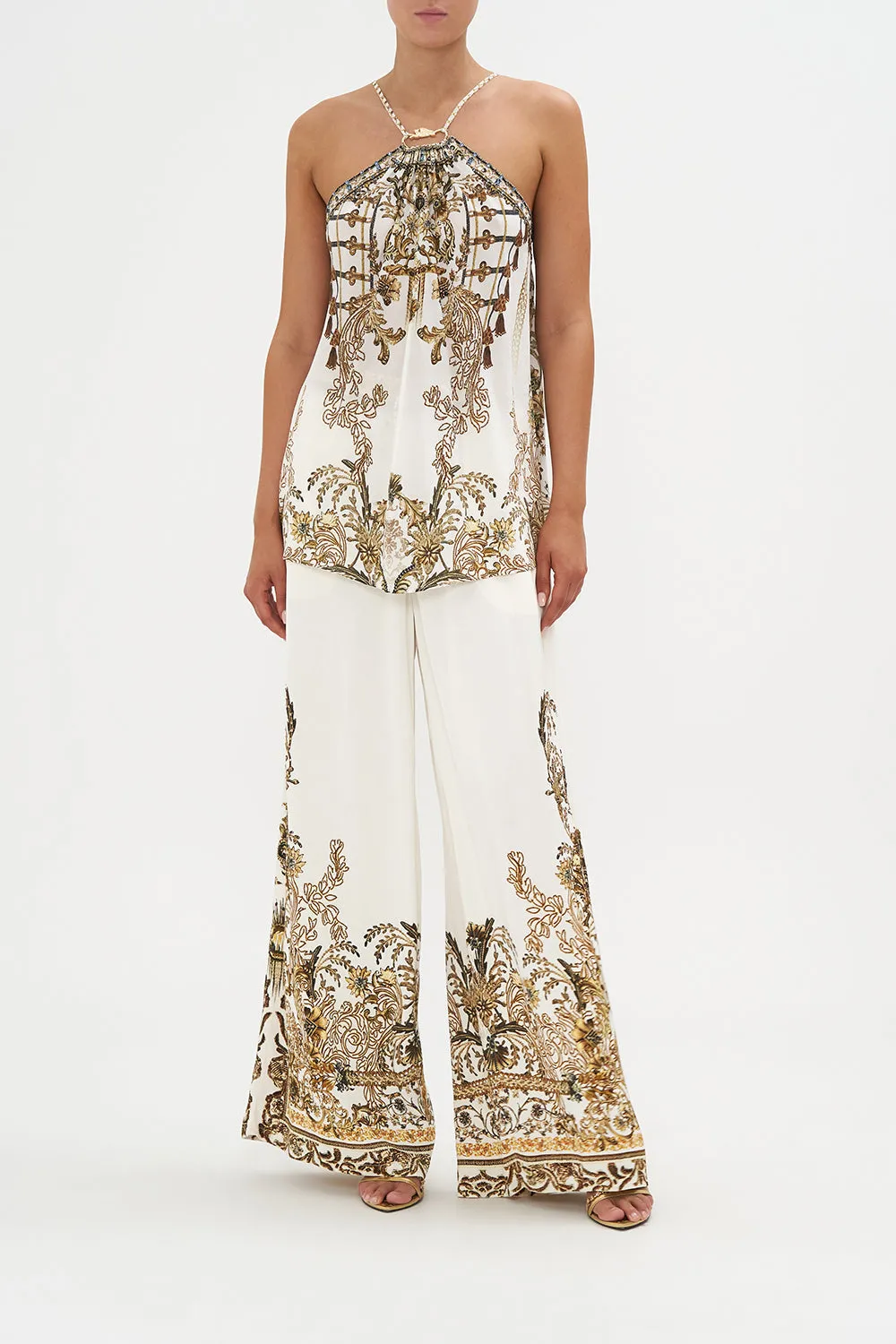 HALTER TOP WITH HARDWARE ROAD TO RICHESSE sold by Camilla