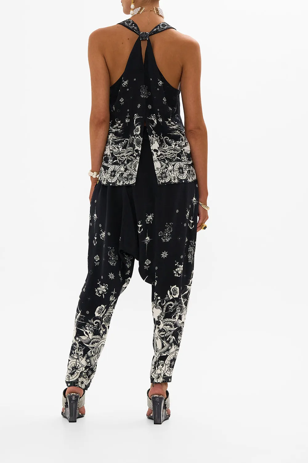 V NECK TOP WITH KNOT BACK TALES OF TATTOO sold by Camilla product image thumbnail 2