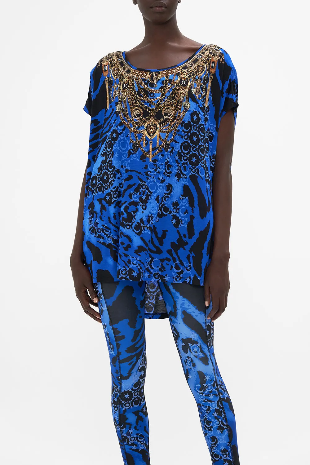 LOOSE FIT TEE CAT GOT YOUR TONGUE sold by Camilla product image thumbnail 5