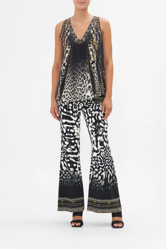 V NECK BUTTON BACK TOP UNTAMED ROYALTY sold by Camilla