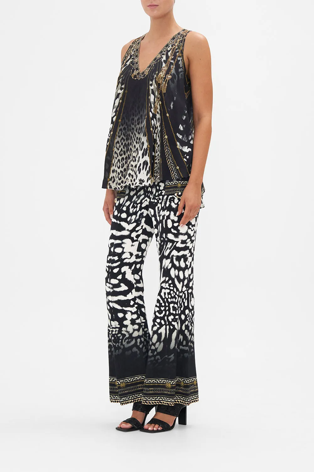 V NECK BUTTON BACK TOP UNTAMED ROYALTY sold by Camilla product image thumbnail 4